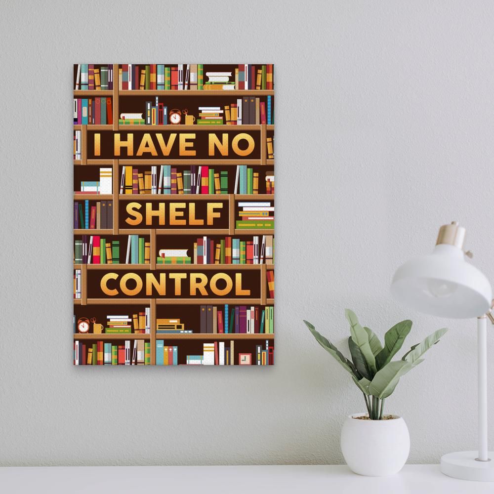 Book I Have No Shelf Control Classic - Vertical Poster - Owls Matrix LTD