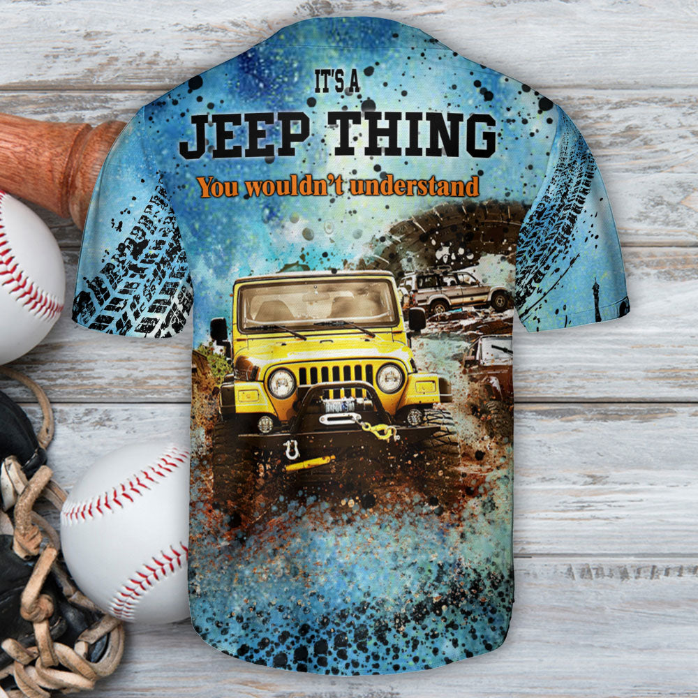 Jeep It's A Jeep Thing - Baseball Jersey - Owls Matrix LTD
