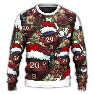 Christmas Sweater / S Christmas D20 Witch Dice D20 Xmas Vibe - Sweater - Ugly Christmas Sweaters - Owls Matrix LTD