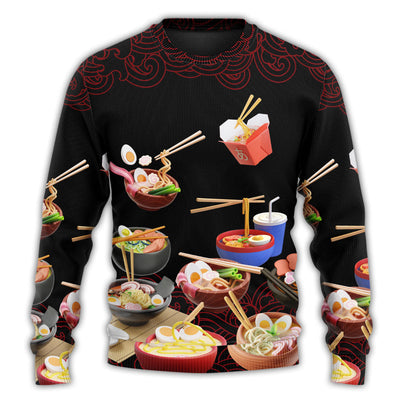 Christmas Sweater / S Food Ramen Fast Food Delicious - Sweater - Ugly Christmas Sweaters - Owls Matrix LTD