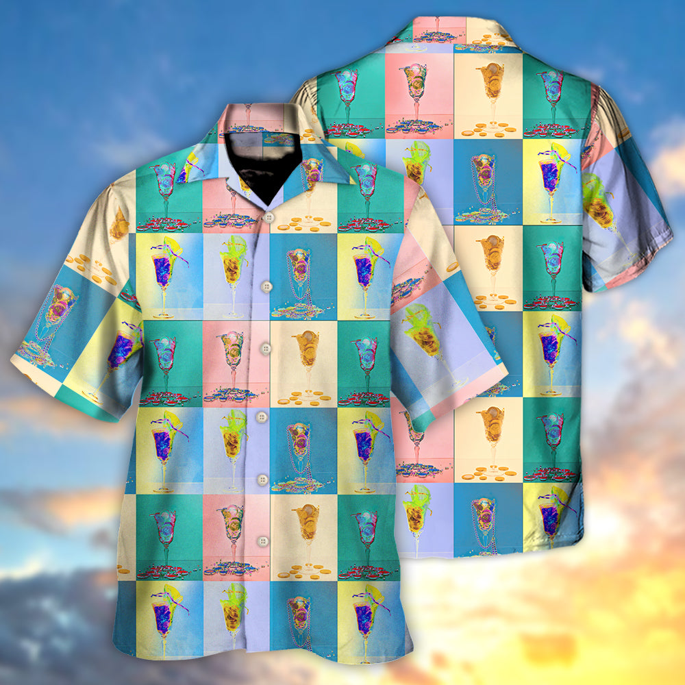 Cocktail Classy For A Night - Hawaiian Shirt - Owls Matrix LTD