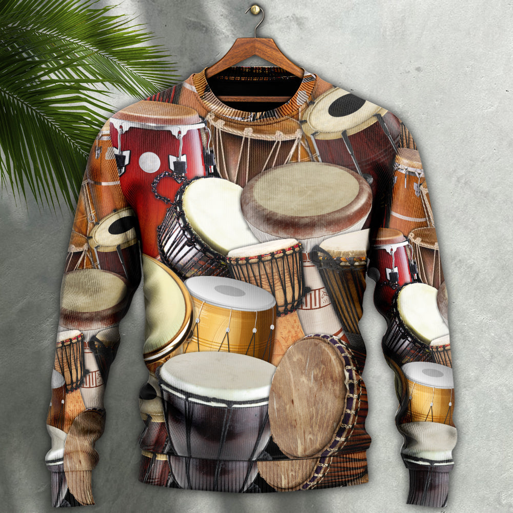 Drum It's Not A Hobby It's A Lifestyle - Sweater - Ugly Christmas Sweaters - Owls Matrix LTD