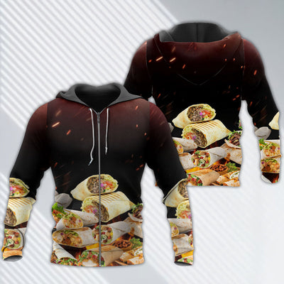 Food Burritos Fast Food Delicious - Hoodie - Owls Matrix LTD