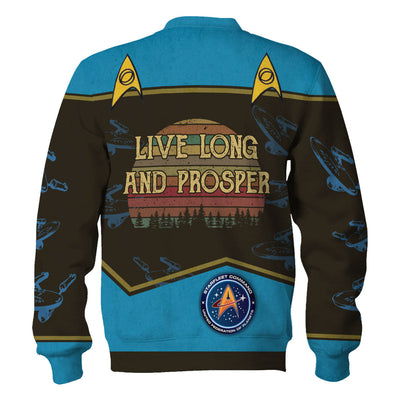 Star Trek Live Long And Prosper Sunset Retro Vintage Cool - Sweater - Ugly Christmas Sweater