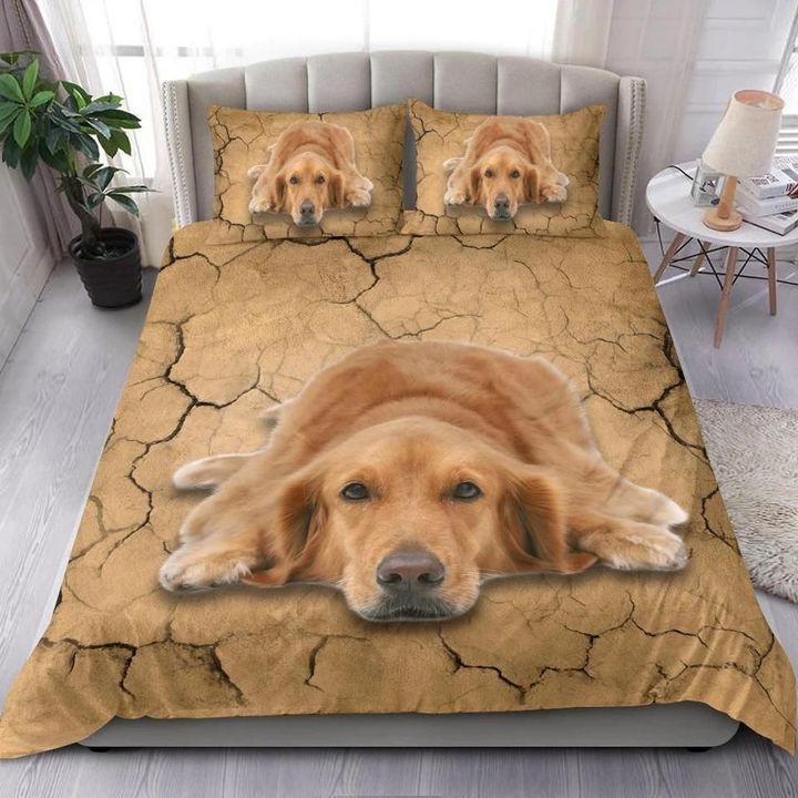 Golden Retriever Dog Goodnight - Bedding Cover - Owls Matrix LTD