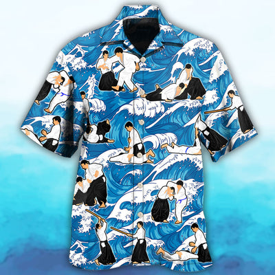 Aikido Make Me Strong - Hawaiian Shirt - Owls Matrix LTD