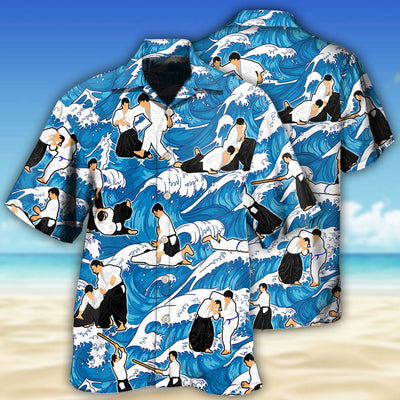 Aikido Make Me Strong - Hawaiian Shirt - Owls Matrix LTD
