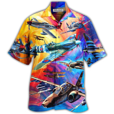 Hawaiian Shirt / Adults / S Aircraft Let The Adventures Begin So Interesting - Hawaiian Shirt - Owls Matrix LTD