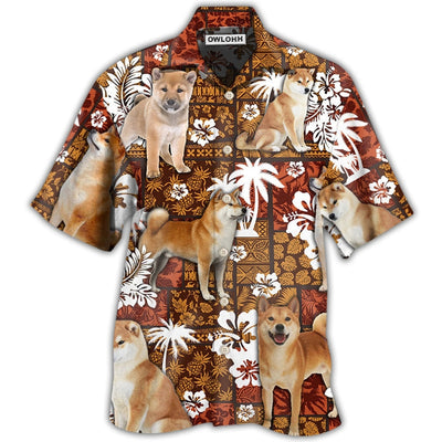 Hawaiian Shirt / Adults / S Akita Dog Lovely Tropical Style - Hawaiian Shirt - Owls Matrix LTD