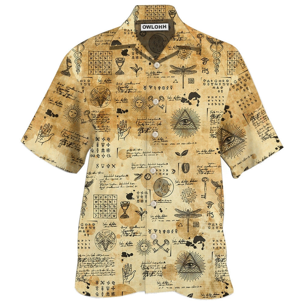 Hawaiian Shirt / Adults / S Egypt Alchemy Egypt In The Art - Hawaiian Shirt - Owls Matrix LTD