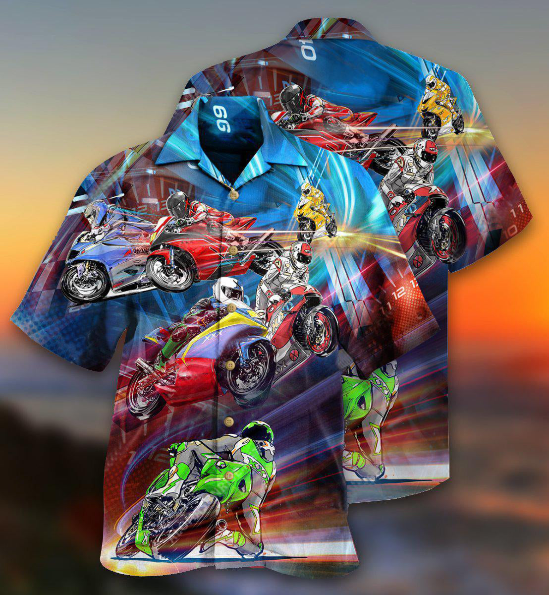 Motorcycle Amazing Cool Racing - Hawaiian Shirt - Owls Matrix LTD