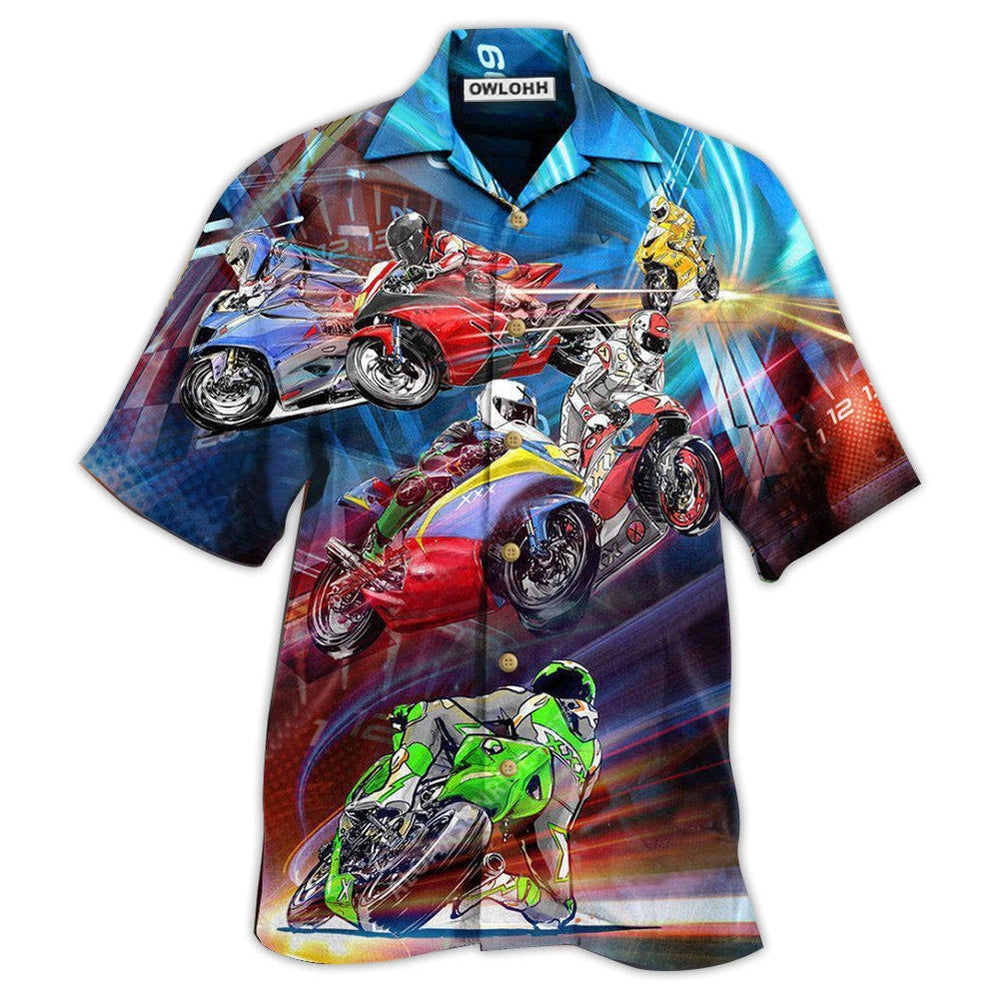 Hawaiian Shirt / Adults / S Motorcycle Amazing Cool Racing - Hawaiian Shirt - Owls Matrix LTD