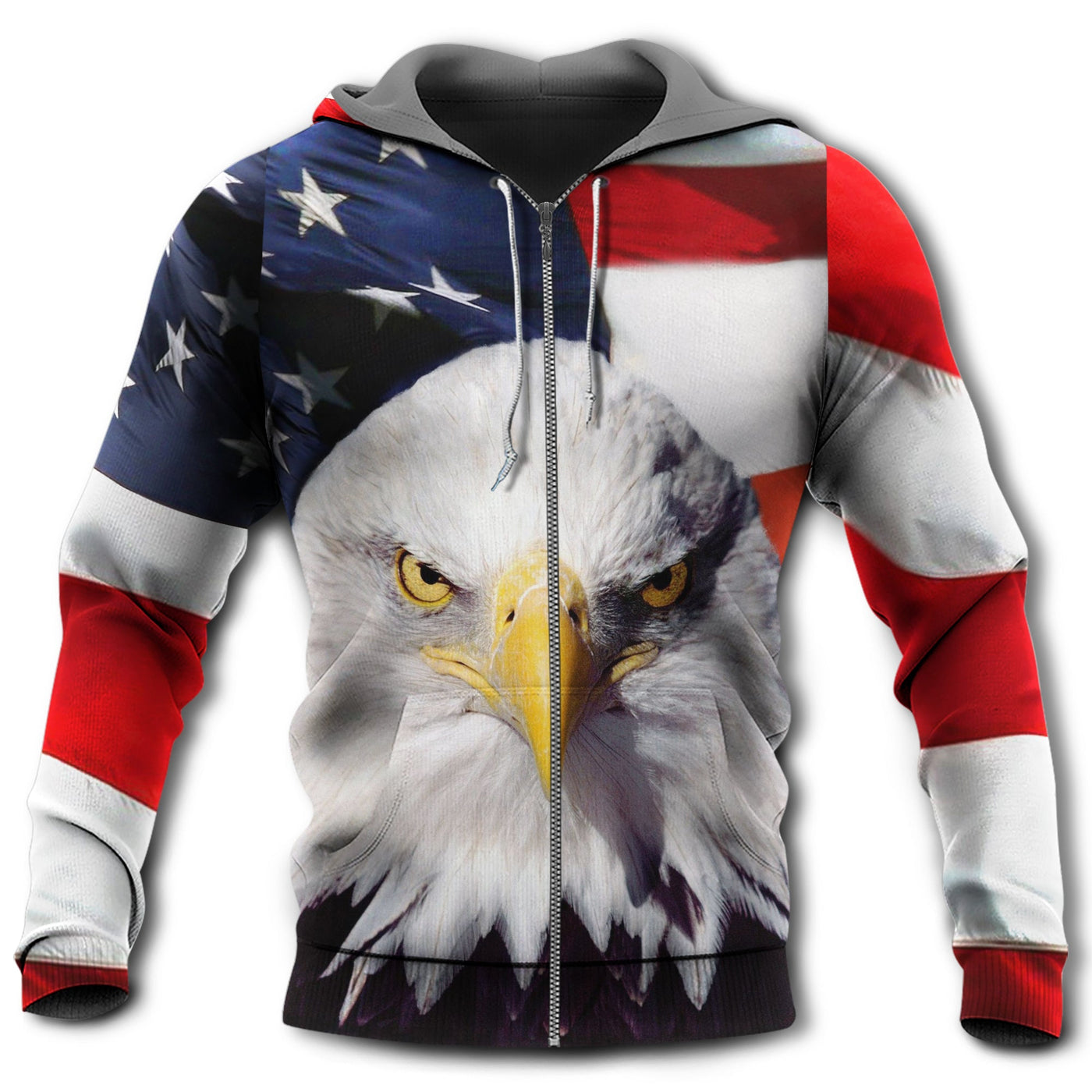 Zip Hoodie / S America Eagle So Cool - Hoodie - Owls Matrix LTD