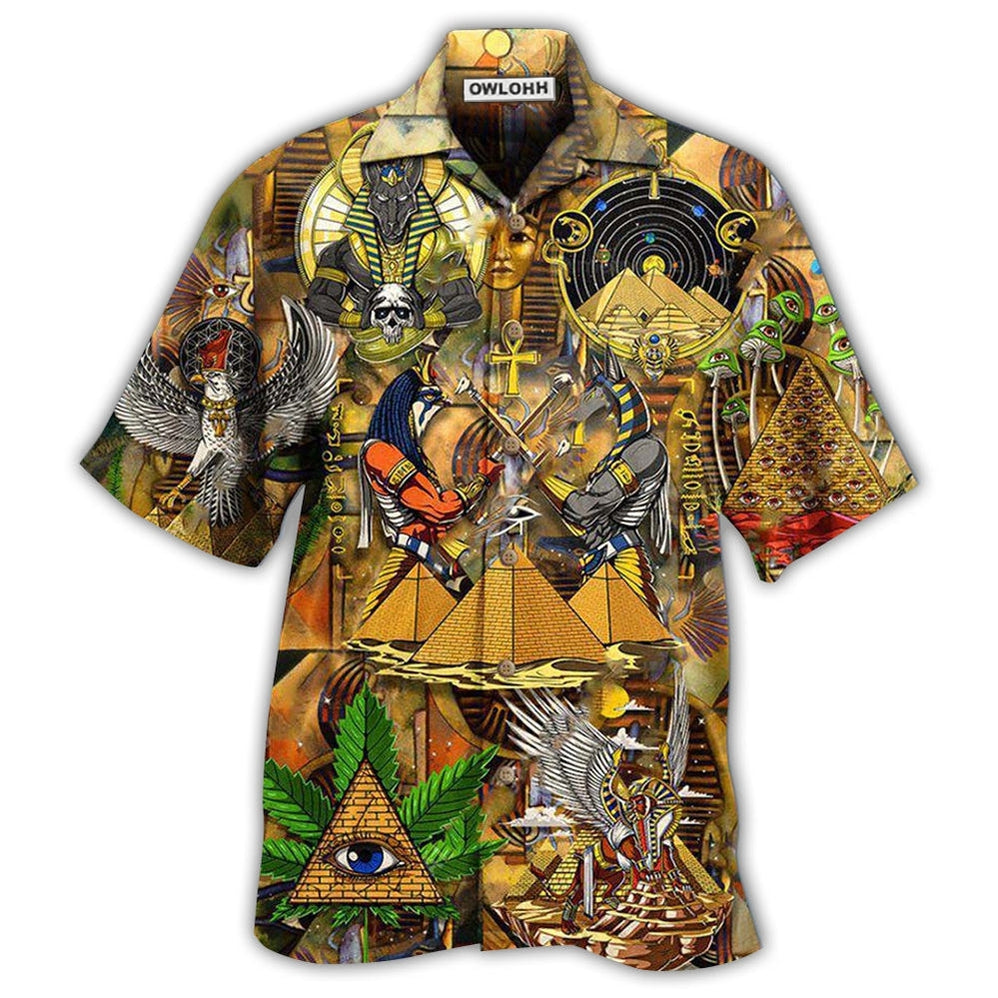 Hawaiian Shirt / Adults / S Egypt Ancient Egypt Explore - Hawaiian Shirt - Owls Matrix LTD