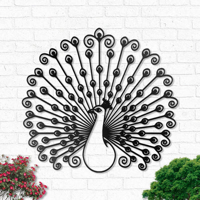 Peacock Swirly - Led Light Metal - Owls Matrix LTD