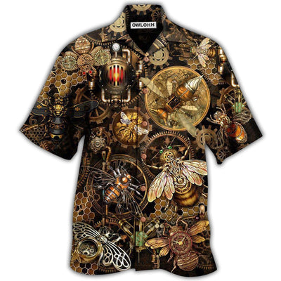 Hawaiian Shirt / Adults / S Bee Animals Bee Kind Bee You - Hawaiian Shirt - Owls Matrix LTD