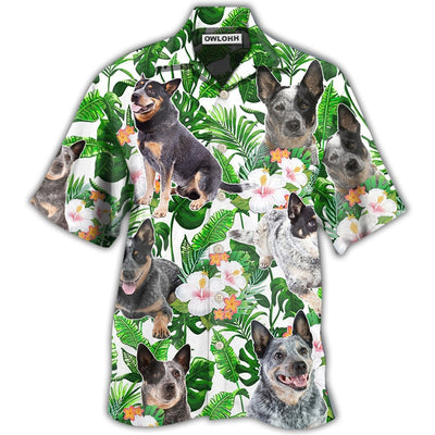 Hawaiian Shirt / Adults / S Australian Cattle Dog Green Tropical Lover Style - Hawaiian Shirt - Owls Matrix LTD