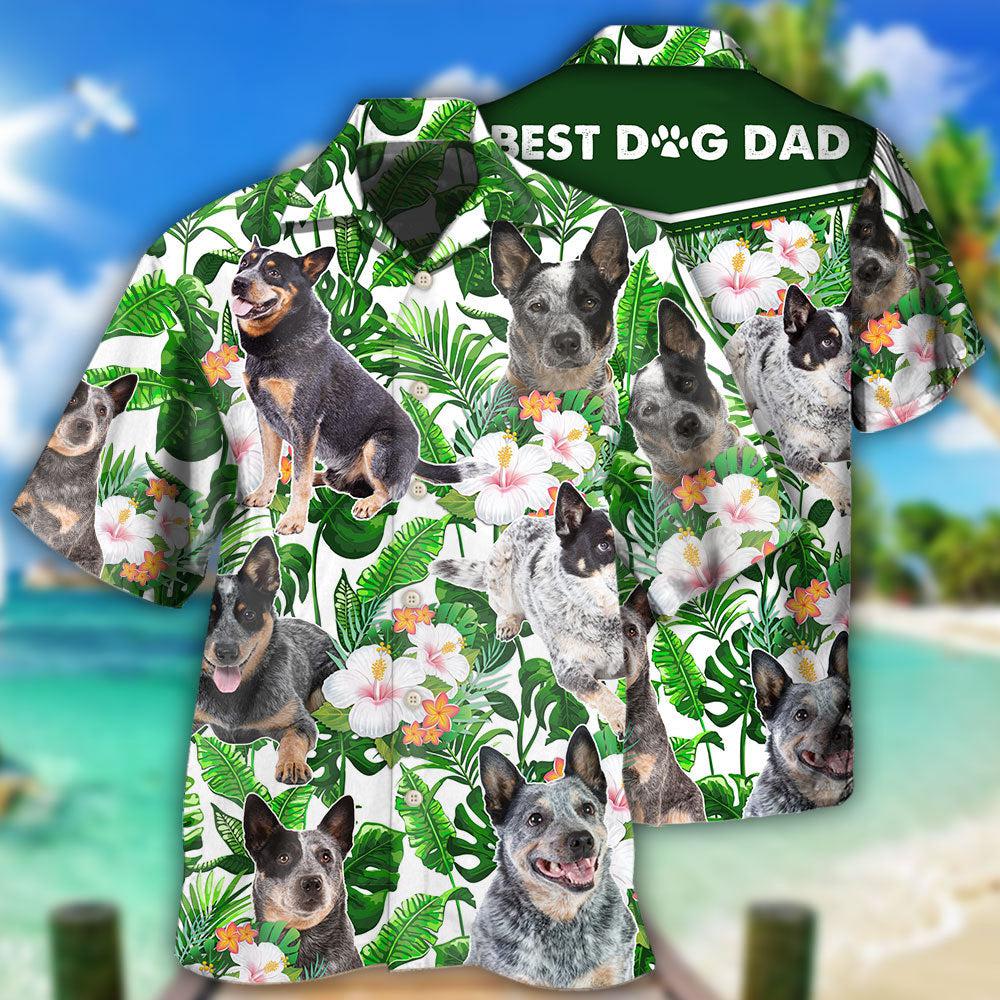 Australian Cattle Dog Green Tropical Lover Style - Hawaiian Shirt - Owls Matrix LTD