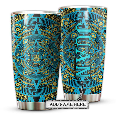 20OZ Aztec Mexico With Green Style Personalized - Tumbler - Owls Matrix LTD