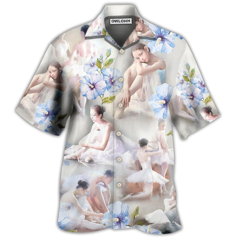 Hawaiian Shirt / Adults / S Ballet Dance Floral - Hawaiian Shirt - Owls Matrix LTD