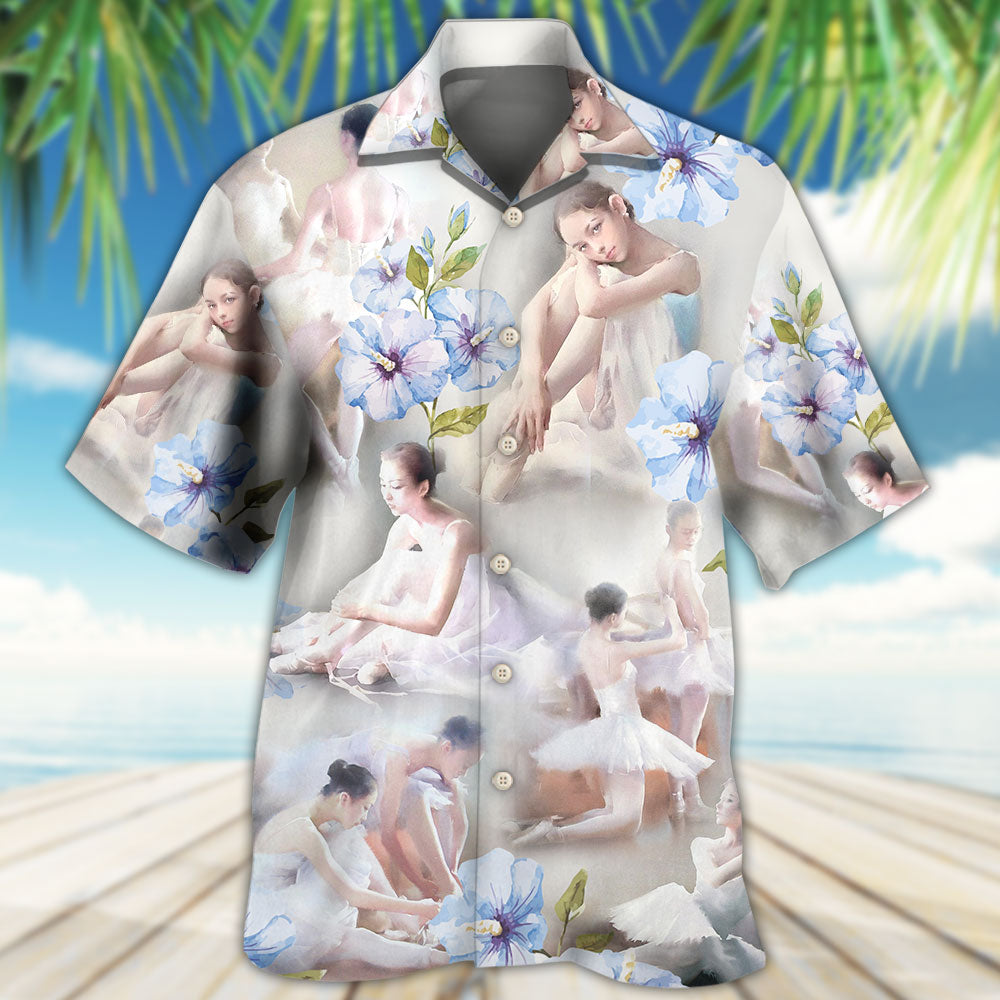 Ballet Dance Floral - Hawaiian Shirt - Owls Matrix LTD