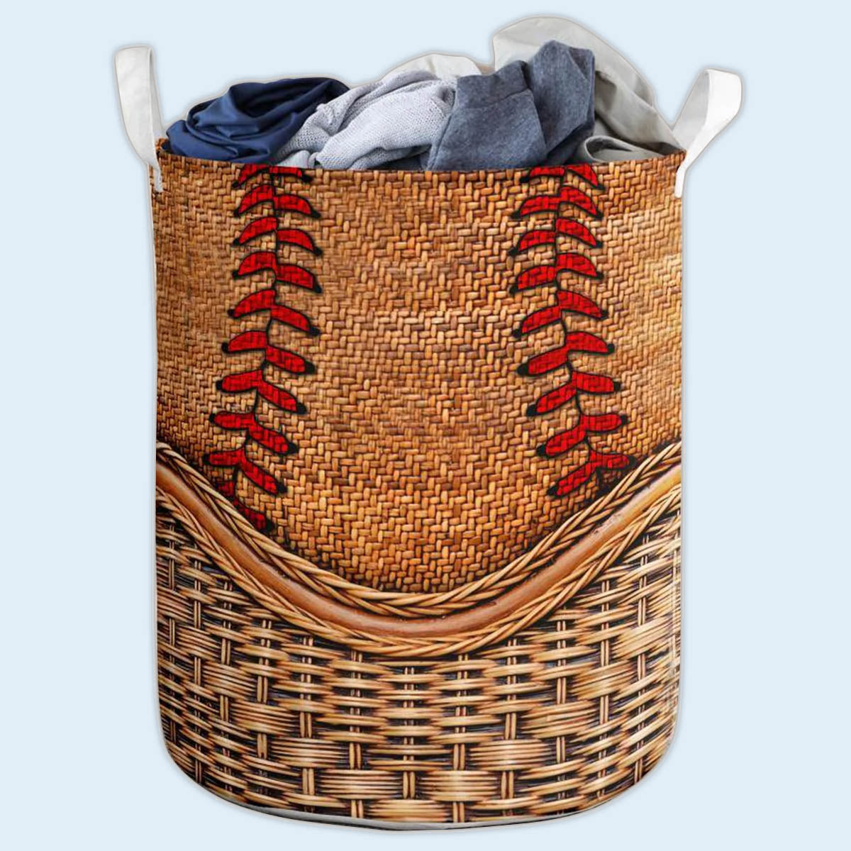 S: 17.72”x13.78” (45x35 cm) Baseball Basic Style - Laundry Basket - Owls Matrix LTD