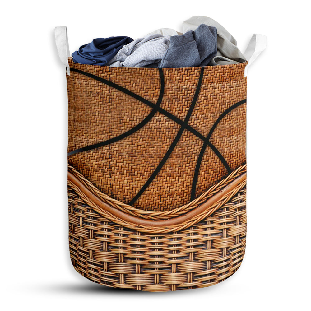 S: 17.72”x13.78” (45x35 cm) Basketball Rattan Teaxture Lovely Style - Laundry Basket - Owls Matrix LTD