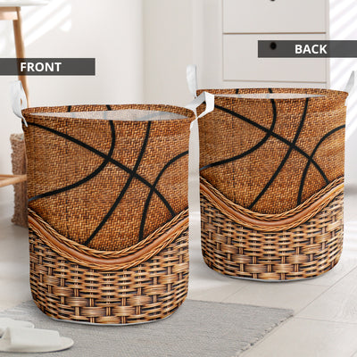 Basketball Rattan Teaxture Lovely Style - Laundry Basket - Owls Matrix LTD