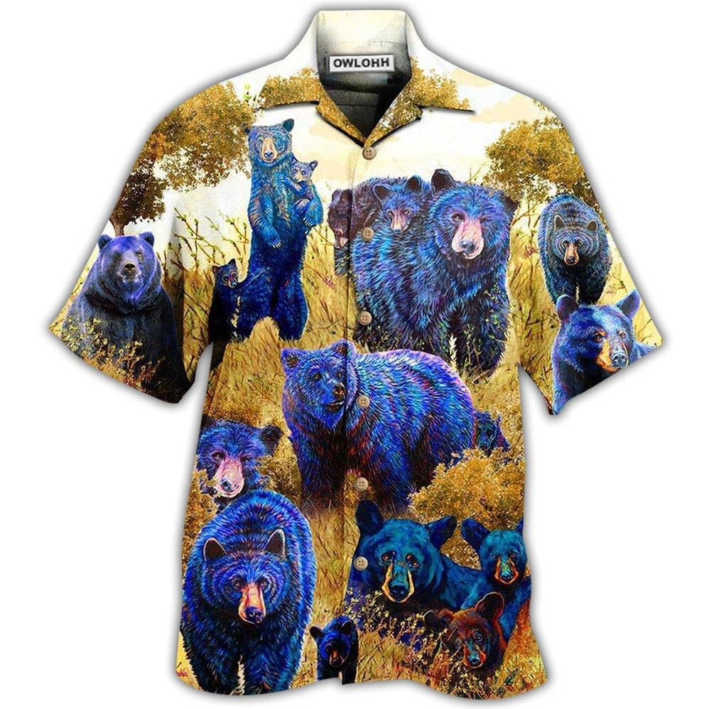 Hawaiian Shirt / Adults / S Bear Love Animals - Hawaiian Shirt - Owls Matrix LTD