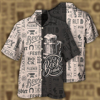 Beer It's Beer O'clock Classic Style - Hawaiian shirt - Owls Matrix LTD