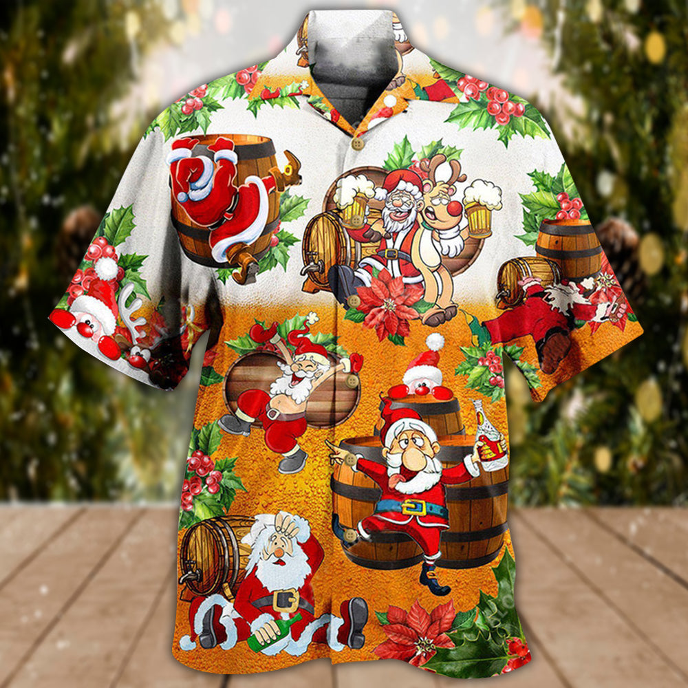 Christmas Beer Christmas Dear Santa Heres Your Beer - Hawaiian Shirt - Owls Matrix LTD