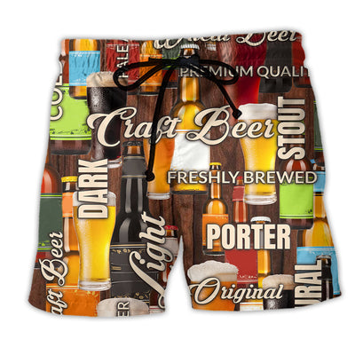 Beach Short / Adults / S Beer Craft Original Factory - Beach Short - Owls Matrix LTD