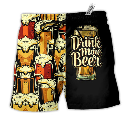 Beach Short / Adults / S Beer Favorite Colorful - Beach Short - Owls Matrix LTD