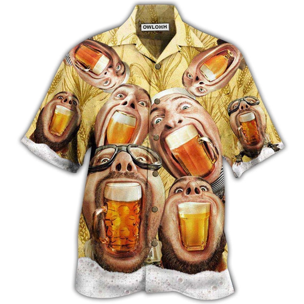 Hawaiian Shirt / Adults / S Beer Wish You Were Beer - Hawaiian Shirt - Owls Matrix LTD