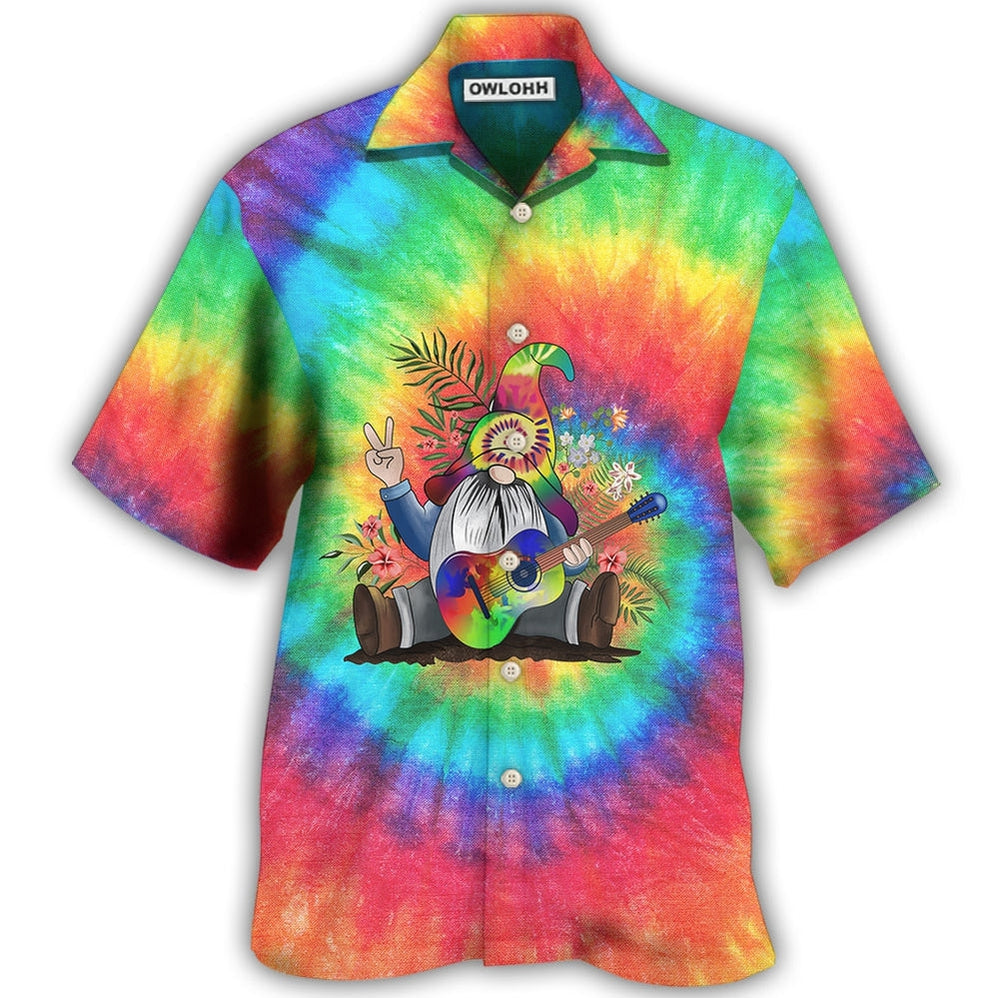 Hawaiian Shirt / Adults / S Hippie Believe In The Power Of Music Hippie Gnome - Hawaiian Shirt - Owls Matrix LTD