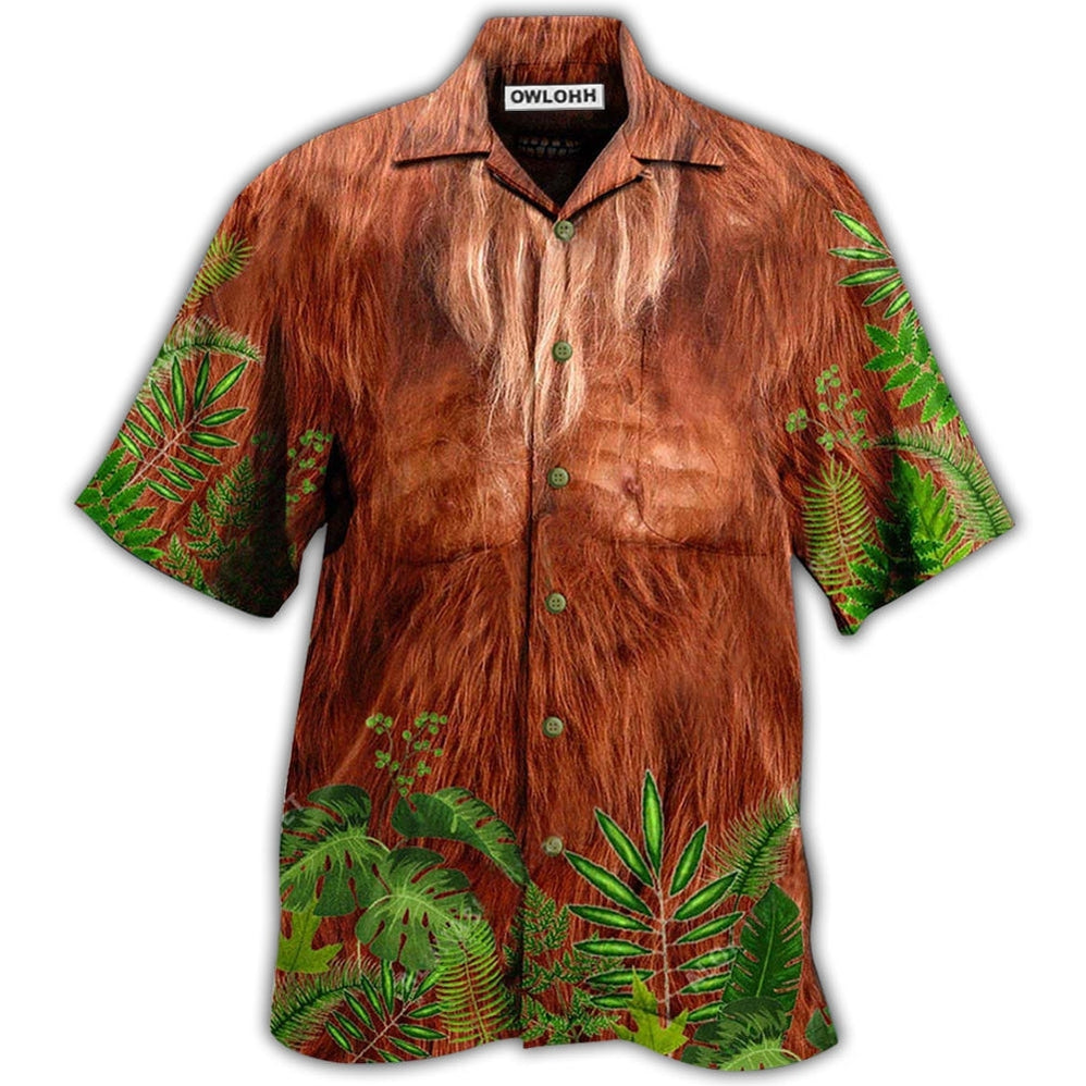 Hawaiian Shirt / Adults / S Bigfoot Hair Don't Care - Hawaiian Shirt - Owls Matrix LTD