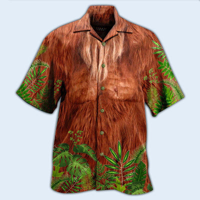 Bigfoot Hair Don't Care - Hawaiian Shirt - Owls Matrix LTD