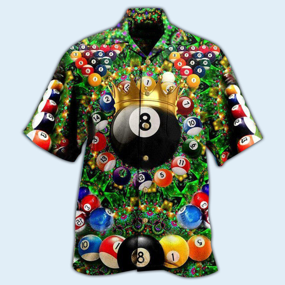 Billiard Warning Pool On Duty - Hawaiian Shirt - Owls Matrix LTD