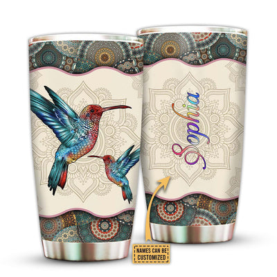 20OZ Bird Lover Mandala Pattern Personalized - Tumbler - Owls Matrix LTD