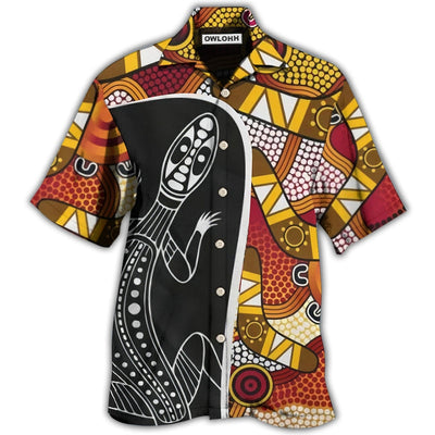 Hawaiian Shirt / Adults / S Lizard Boomerang Style - Hawaiian Shirt - Owls Matrix LTD