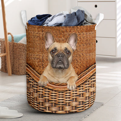 Bulldog Rattan Teaxture - Laundry Basket - Owls Matrix LTD