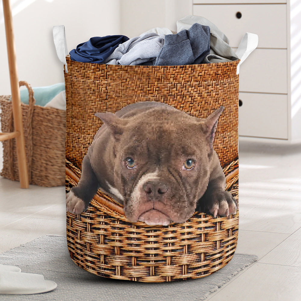Bully Dog Rattan Teaxture - Laundry Basket - Owls Matrix LTD