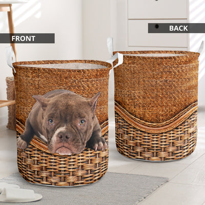 Bully Dog Rattan Teaxture - Laundry Basket - Owls Matrix LTD