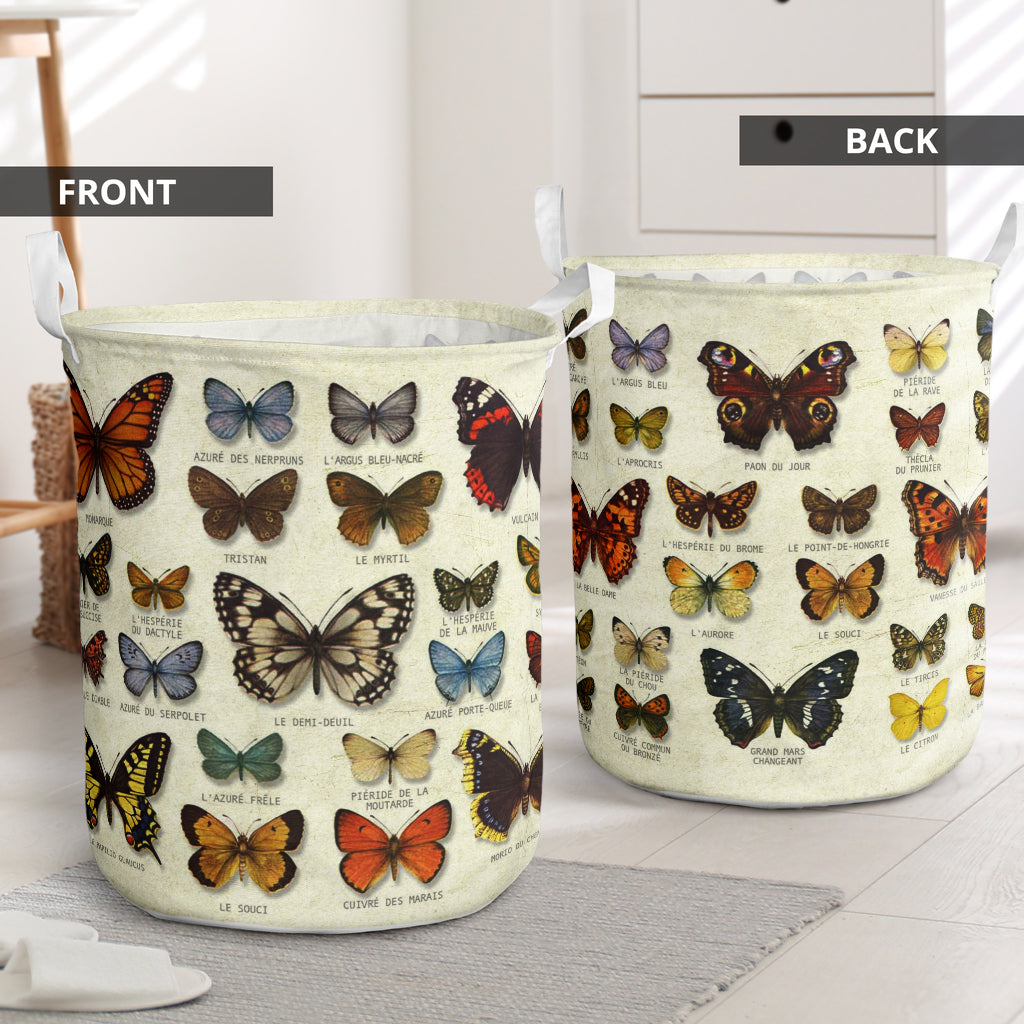 Butterfly All Types Colorful - Laundry Basket - Owls Matrix LTD