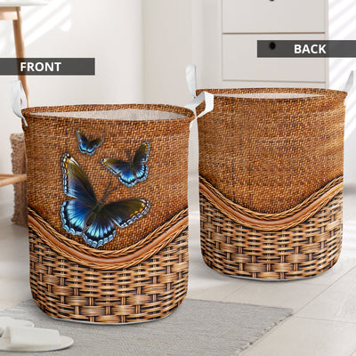 Butterfly Rattan Teaxture So Amazing - Laundry Basket - Owls Matrix LTD
