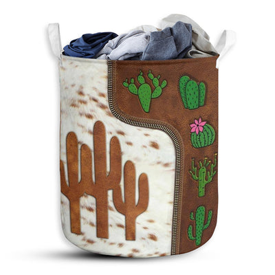 S: 17.72”x13.78” (45x35 cm) Cactus Basic Style - Laundry Basket - Owls Matrix LTD