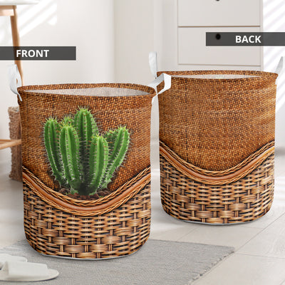 Cactus Rattan Teaxture - Laundry Basket - Owls Matrix LTD