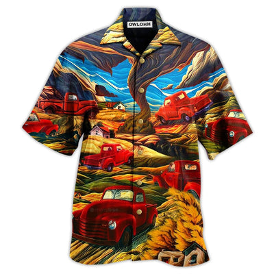 Hawaiian Shirt / Adults / S Car Love Red Mountain - Hawaiian Shirt - Owls Matrix LTD