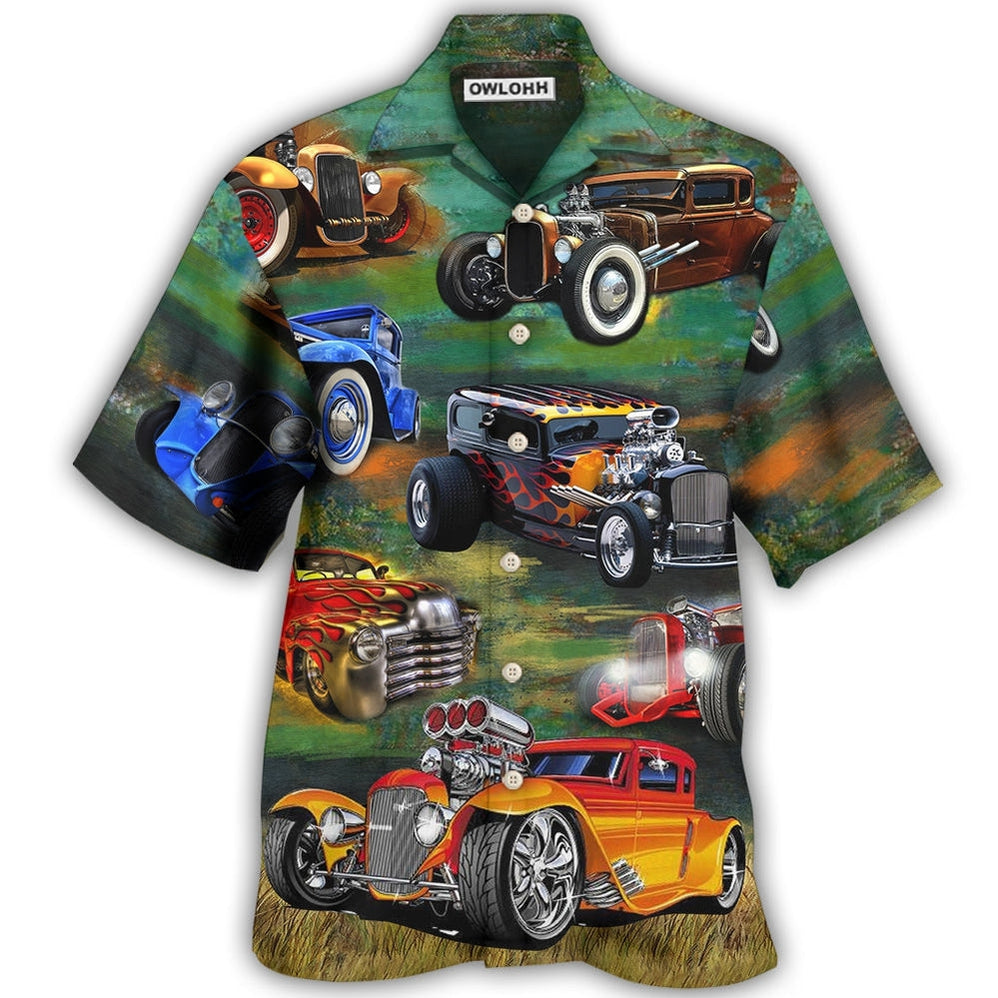 Hawaiian Shirt / Adults / S Car Luxury Retro Vintage Style - Hawaiian Shirt - Owls Matrix LTD