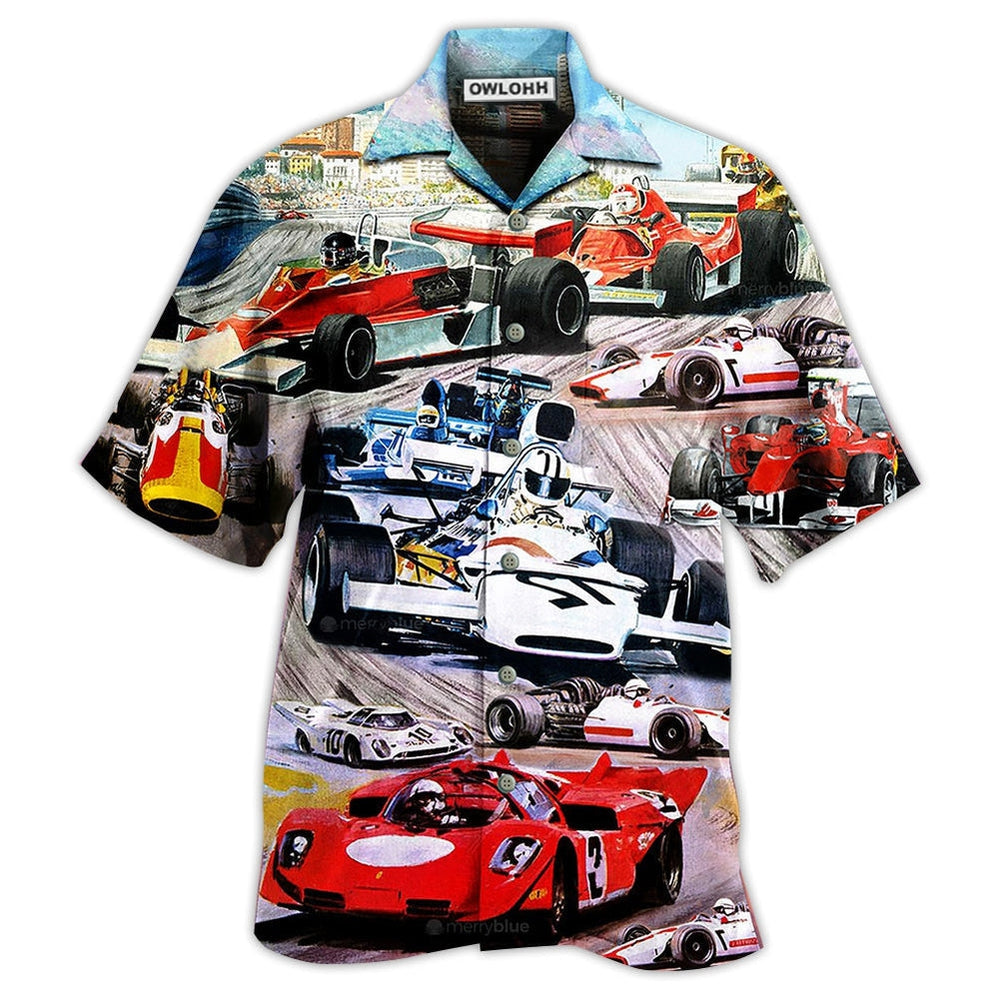 Hawaiian Shirt / Adults / S Car Racing Fast Cool Style - Hawaiian Shirt - Owls Matrix LTD